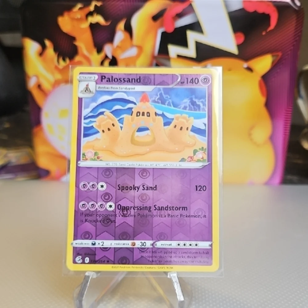 palossand pokemon card 221/191 Ex Colorless Oppressing Sandstorm If your opponents Active Pokémon is a Basic Pokémon Palossand SM Cosmic Eclipse -